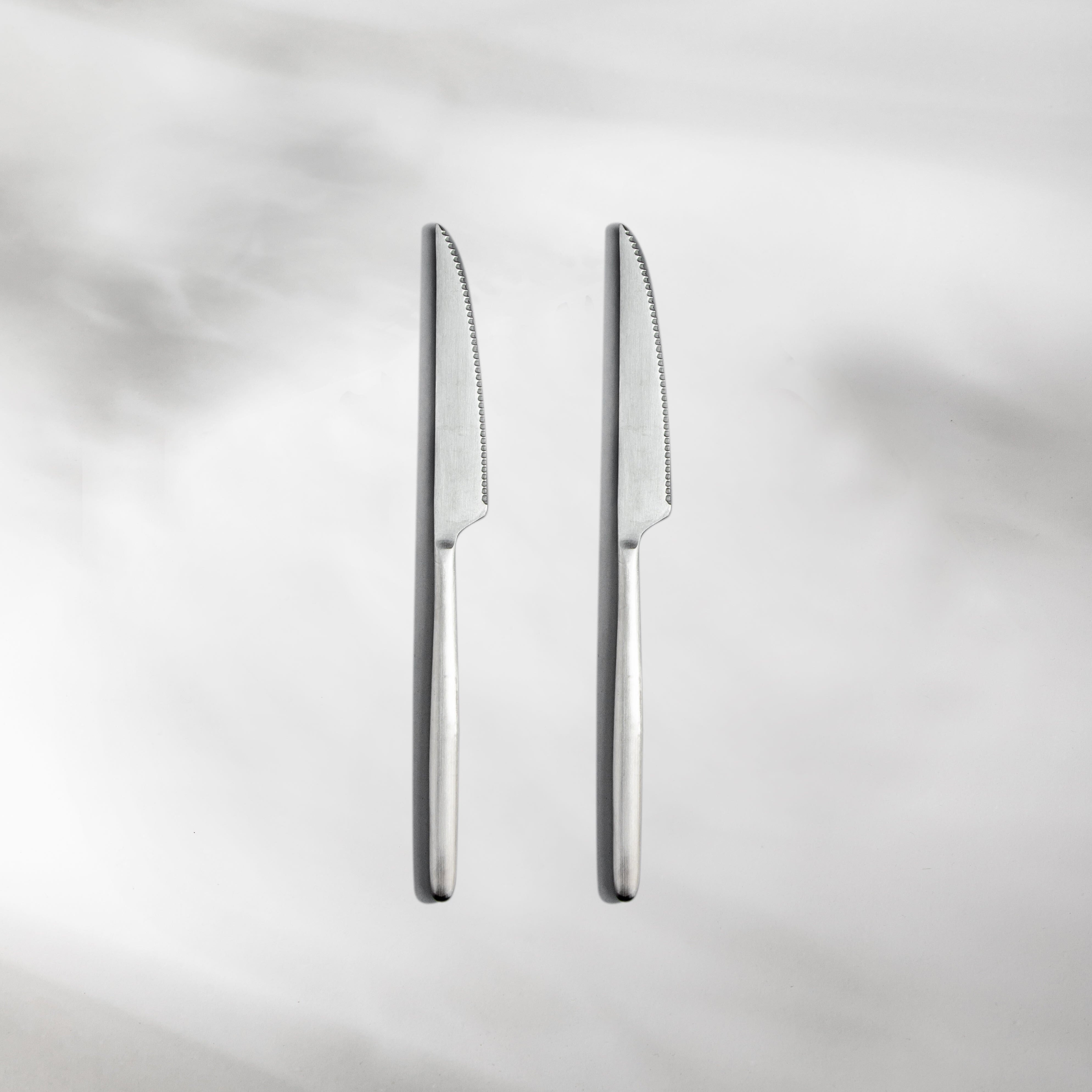 Steak Knives (4 Pcs) - Matte Silver