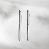 Individual & Matching Pieces-JAZZUPCO-Matte Silver-Steak Knife (2 Pieces)-JAZZUPCO