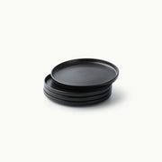 Small Plate-JAZZUPCO-Black-4 x Salad Plates-JAZZUPCO
