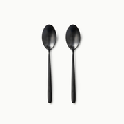Individual Pieces-JAZZUPCO-Matte Black-Haelynn 2.0-Dessert Spoon (2 Pieces)-JAZZUPCO