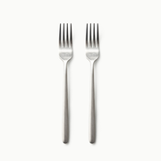 Individual Pieces-JAZZUPCO-Matte Silver-Haelynn 2.0-Dinner Fork (2 Pieces)-JAZZUPCO