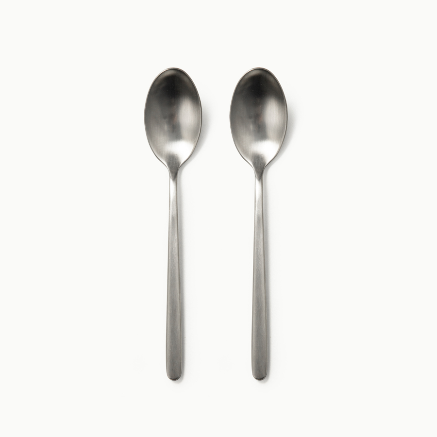 Individual Pieces-JAZZUPCO-Matte Silver-Haelynn 2.0-Dinner Spoon (2 Pieces)-JAZZUPCO