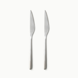 Individual Pieces-JAZZUPCO-Matte Silver-Haelynn 2.0-Dinner Knife (2 Pieces)-JAZZUPCO