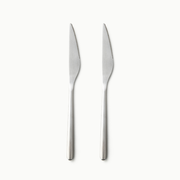 Individual Pieces-JAZZUPCO-Matte Silver-Haelynn 2.0-Dinner Knife (2 Pieces)-JAZZUPCO
