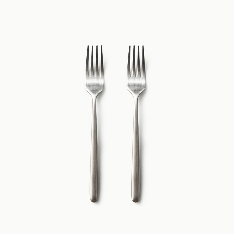 Individual Pieces-JAZZUPCO-Matte Silver-Haelynn 2.0-Salad Fork (2 Pieces)-JAZZUPCO