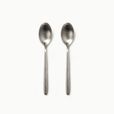 Individual Pieces-JAZZUPCO-Matte Silver-Haelynn 2.0-Dessert Spoon (2 Pieces)-JAZZUPCO