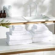 Luxury Hotel Collection Towels-JAZZUPCO-White-12 Pc Set Bundle (4 Bath | 4 Hand | 4 Wash)-JAZZUPCO