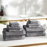 Luxury Hotel Collection Towels-JAZZUPCO-Gray-12 Pc Set Bundle (4 Bath | 4 Hand | 4 Wash)-JAZZUPCO