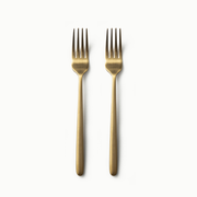Individual Pieces-JAZZUPCO-Matte Gold-Haelynn 2.0-Dinner Fork (2 Pieces)-JAZZUPCO