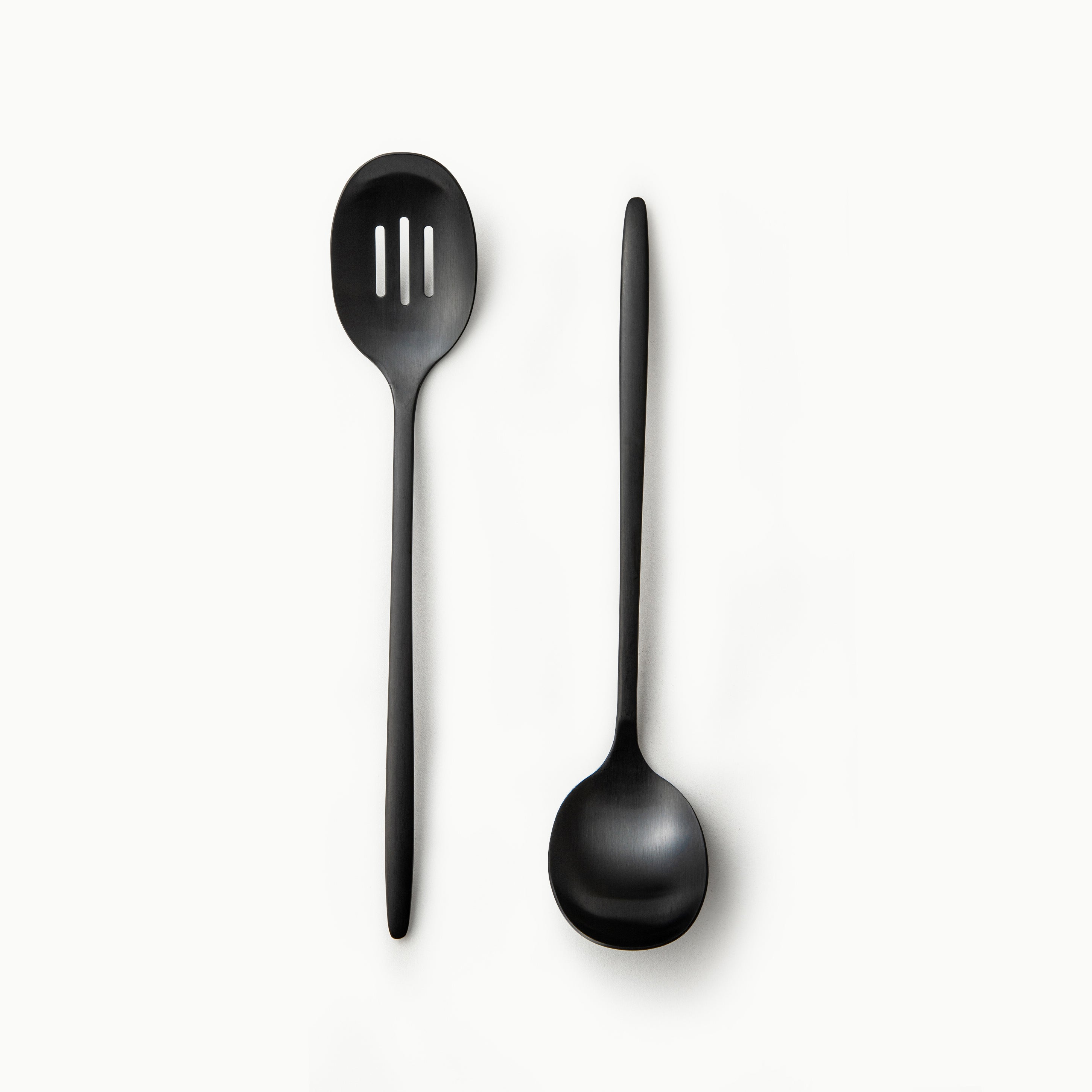 Slotted Spoon and Soup Ladle-JAZZUPCO-Matte Black-Slotted Spoon & Soup Ladle Bundle-JAZZUPCO-53379644621099