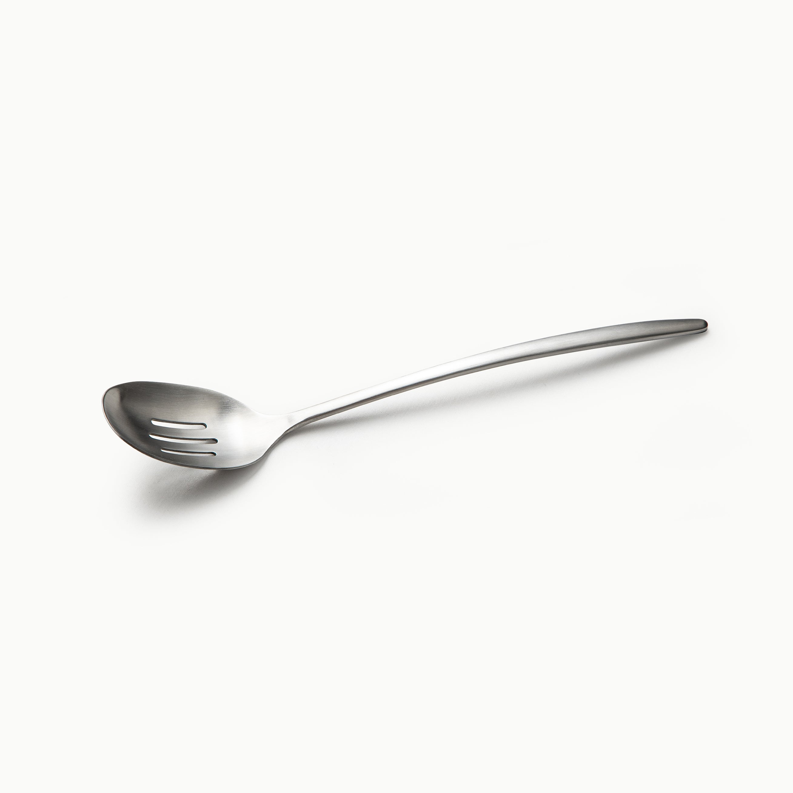 Slotted Spoon and Soup Ladle-JAZZUPCO-Matte Silver-Slotted Spoon-JAZZUPCO