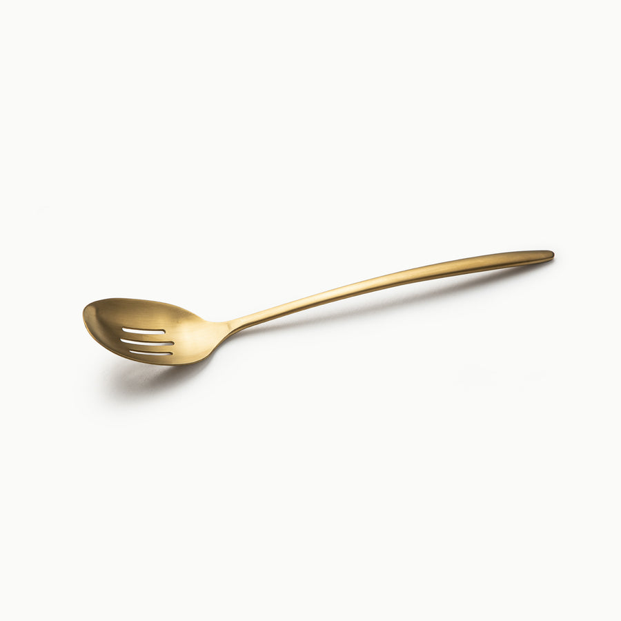 Slotted Spoon and Soup Ladle-JAZZUPCO-Matte Gold-Slotted Spoon-JAZZUPCO