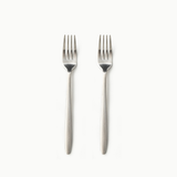Individual Pieces-JAZZUPCO-Matte Silver-Tia-Dinner Fork (2 Pieces)-JAZZUPCO