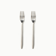 Individual Pieces-JAZZUPCO-Matte Silver-Tia-Dinner Fork (2 Pieces)-JAZZUPCO