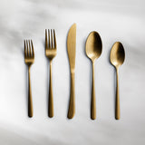 Haelynn Flatware-Flatware-JAZZUPCO-Matte Gold-4 Person Set (20 Pieces)-JAZZUPCO