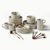 Ultimate Dinnerware Set-JAZZUPCO-Matte Taupe-Minimalist Flatware 2.0-Matte Rose Gold-JAZZUPCO-51086807957803