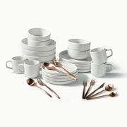 Ultimate Dinnerware Set-JAZZUPCO-Matte White-Minimalist Flatware 2.0-Matte Rose Gold-JAZZUPCO-51086806647083