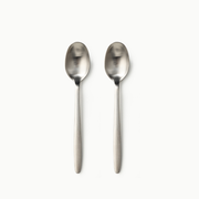 Individual Pieces-JAZZUPCO-Matte Silver-Tia-Dinner Spoon (2 Pieces)-JAZZUPCO