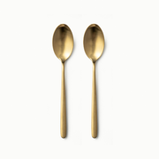 Individual Pieces-JAZZUPCO-Matte Gold-Haelynn 2.0-Dinner Spoon (2 Pieces)-JAZZUPCO