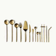 Minimalist/ French Flatware Salad Servers, Serving Utensils & Individual Pieces-JAZZUPCO-JAZZUPCO
