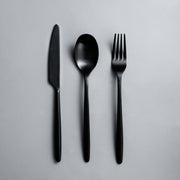 Ava Flatware Essentials Set-Flatware-JazzUpCo-Matte Black-4 Person Set (12 Pieces)-JAZZUPCO