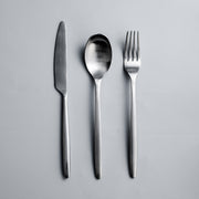 Ava Flatware Essentials Set-Flatware-JazzUpCo-Matte Silver-4 Person Set (12 Pieces)-JAZZUPCO