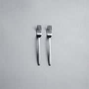 Ava Salad Servers, Serving Utensils & Individual Pieces-JAZZUPCO-Matte Silver-Salad Fork (2 Pieces)-JAZZUPCO