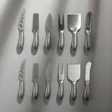 Gold Cheese Knife Set-JAZZUPCO-Matte Silver-2 Sets-JAZZUPCO