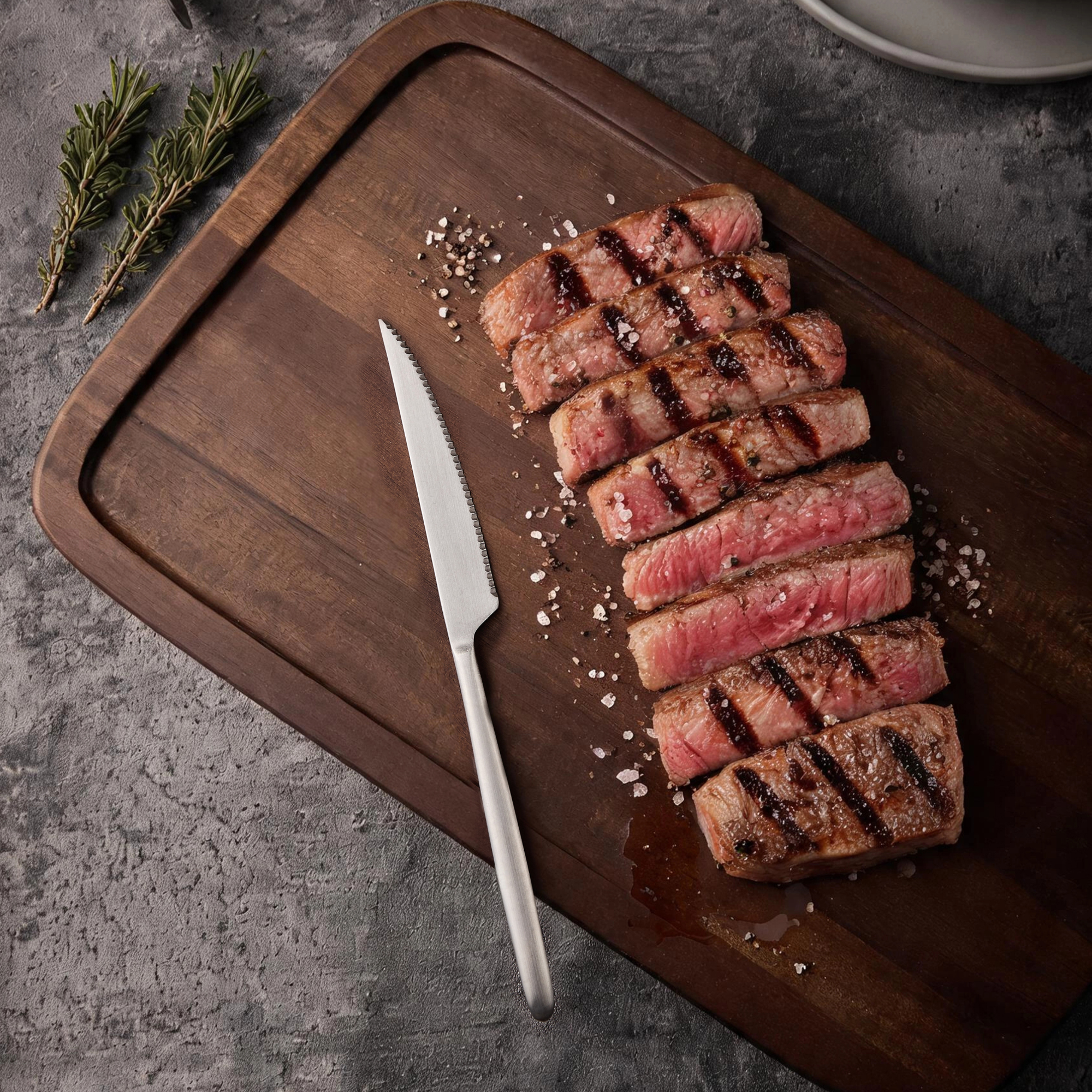 Steak Knife size - Silver