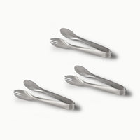 Serving Tongs-JAZZUPCO-Matte Silver-3 Serving Tongs-JAZZUPCO