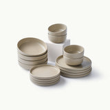 Starter Bundle Set-JAZZUPCO-Matte Taupe-4 Person Set (16 Pieces)-JAZZUPCO-51312887890219-51312887922987-51312887955755-51312887988523-51055348187435-51065354551595-51136051413291-51136051446059