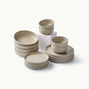 Starter Bundle Set-JAZZUPCO-Matte Taupe-4 Person Set (16 Pieces)-JAZZUPCO-51312887890219-51312887922987-51312887955755-51312887988523-51055348187435-51065354551595-51136051413291-51136051446059