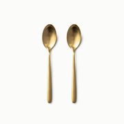 Individual Pieces-JAZZUPCO-Matte Gold-Haelynn 2.0-Dessert Spoon (2 Pieces)-JAZZUPCO
