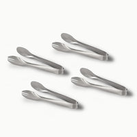 Serving Tongs-JAZZUPCO-Matte Silver-4 Serving Tongs-JAZZUPCO