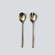 Salad Servers & Utensils-JAZZUPCO-Matte Champagne Gold-Salad Servers Set-JAZZUPCO