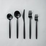 Minimalist Flatware 2.0-jazzupco-Matte Black-4 Person Set (20 Pieces)-JAZZUPCO