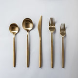 Minimalist Flatware 2.0-jazzupco-Matte Gold-4 Person Set (20 Pieces)-JAZZUPCO