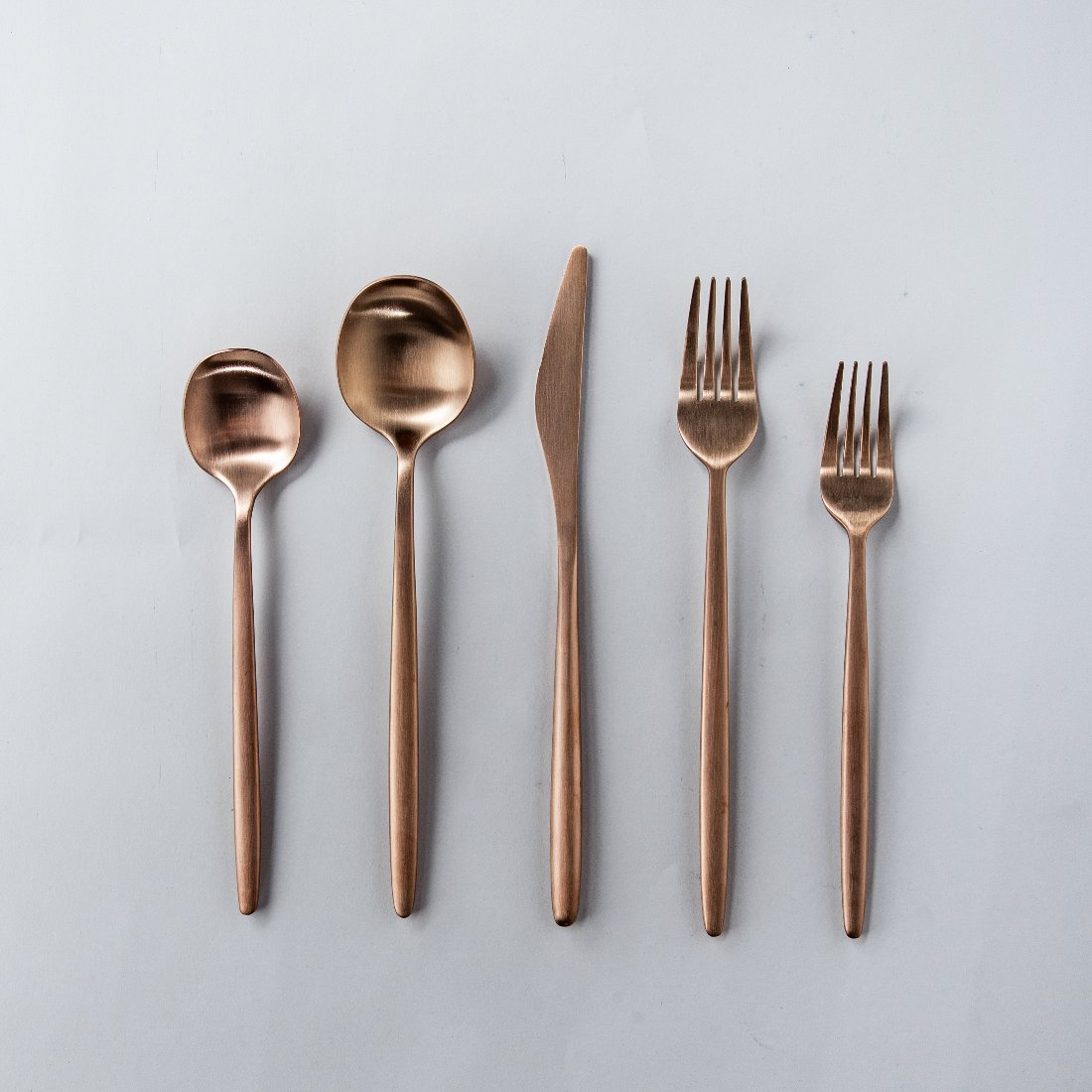 Minimalist Flatware 2.0-jazzupco-Matte Rose Gold-4 Person Set (20 Pieces)-JAZZUPCO