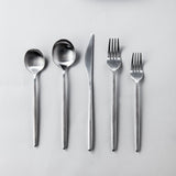 Minimalist Flatware 2.0-jazzupco-Matte Silver-4 Person Set (20 Pieces)-JAZZUPCO