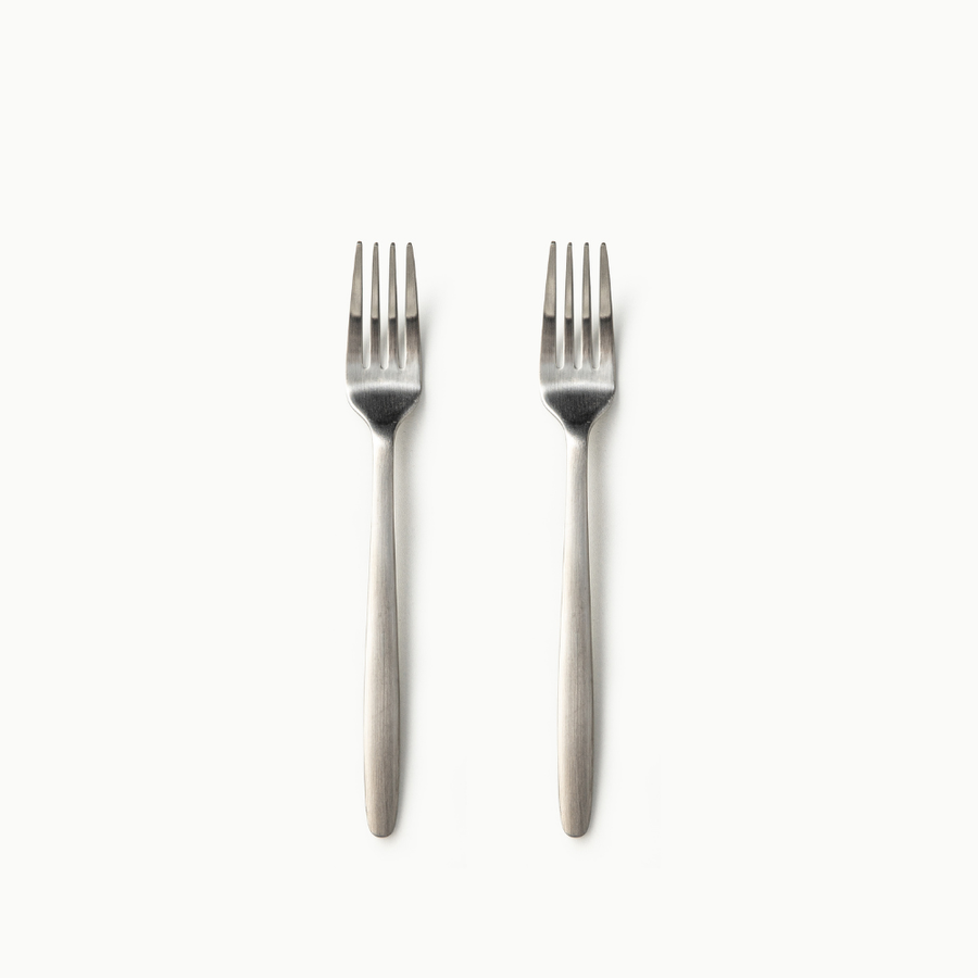Individual Pieces-JAZZUPCO-Matte Silver-Tia-Salad Fork (2 Pieces)-JAZZUPCO