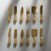 Gold Cheese Knife Set-JAZZUPCO-Matte Gold-2 Sets-JAZZUPCO