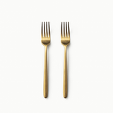 Individual Pieces-JAZZUPCO-Matte Gold-Haelynn 2.0-Salad Fork (2 Pieces)-JAZZUPCO
