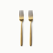 Individual Pieces-JAZZUPCO-Matte Gold-Haelynn 2.0-Salad Fork (2 Pieces)-JAZZUPCO