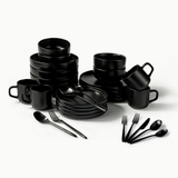 Ultimate Dinnerware Set-JAZZUPCO-Matte Black-Ava Flatware-Matte Black-JAZZUPCO-51086806810923