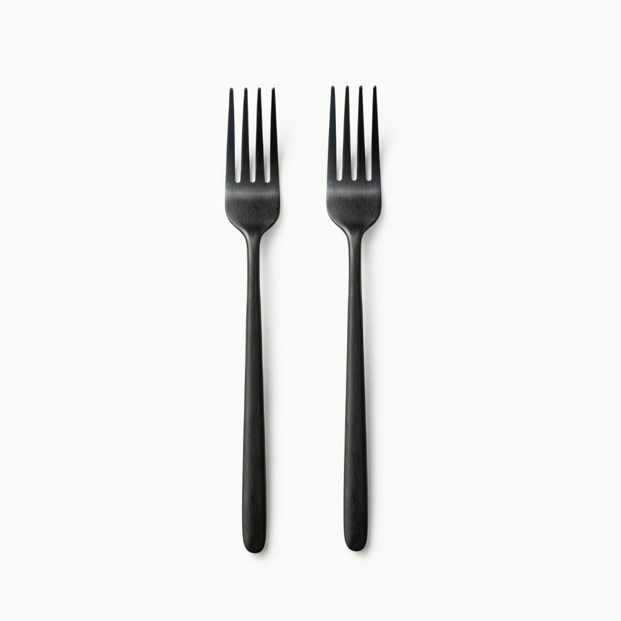 Individual Pieces-JAZZUPCO-Matte Black-Haelynn 2.0-Dinner Fork (2 Pieces)-JAZZUPCO