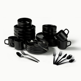 Ultimate Dinnerware Set-JAZZUPCO-Matte Black-Tia Flatware-Matte Black-JAZZUPCO-53168865313067