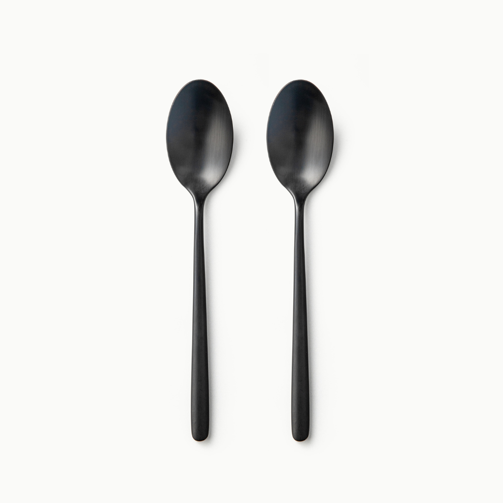 Individual Pieces-JAZZUPCO-Matte Black-Haelynn 2.0-Dinner Spoon (2 Pieces)-JAZZUPCO