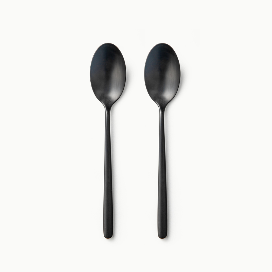 Individual Pieces-JAZZUPCO-Matte Black-Haelynn 2.0-Dinner Spoon (2 Pieces)-JAZZUPCO