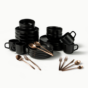 Ultimate Dinnerware Set-JAZZUPCO-Matte Black-Minimalist Flatware 2.0-Matte Rose Gold-JAZZUPCO-51086806974763