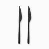 Individual Pieces-JAZZUPCO-Matte Black-Haelynn 2.0-Dinner Knife (2 Pieces)-JAZZUPCO
